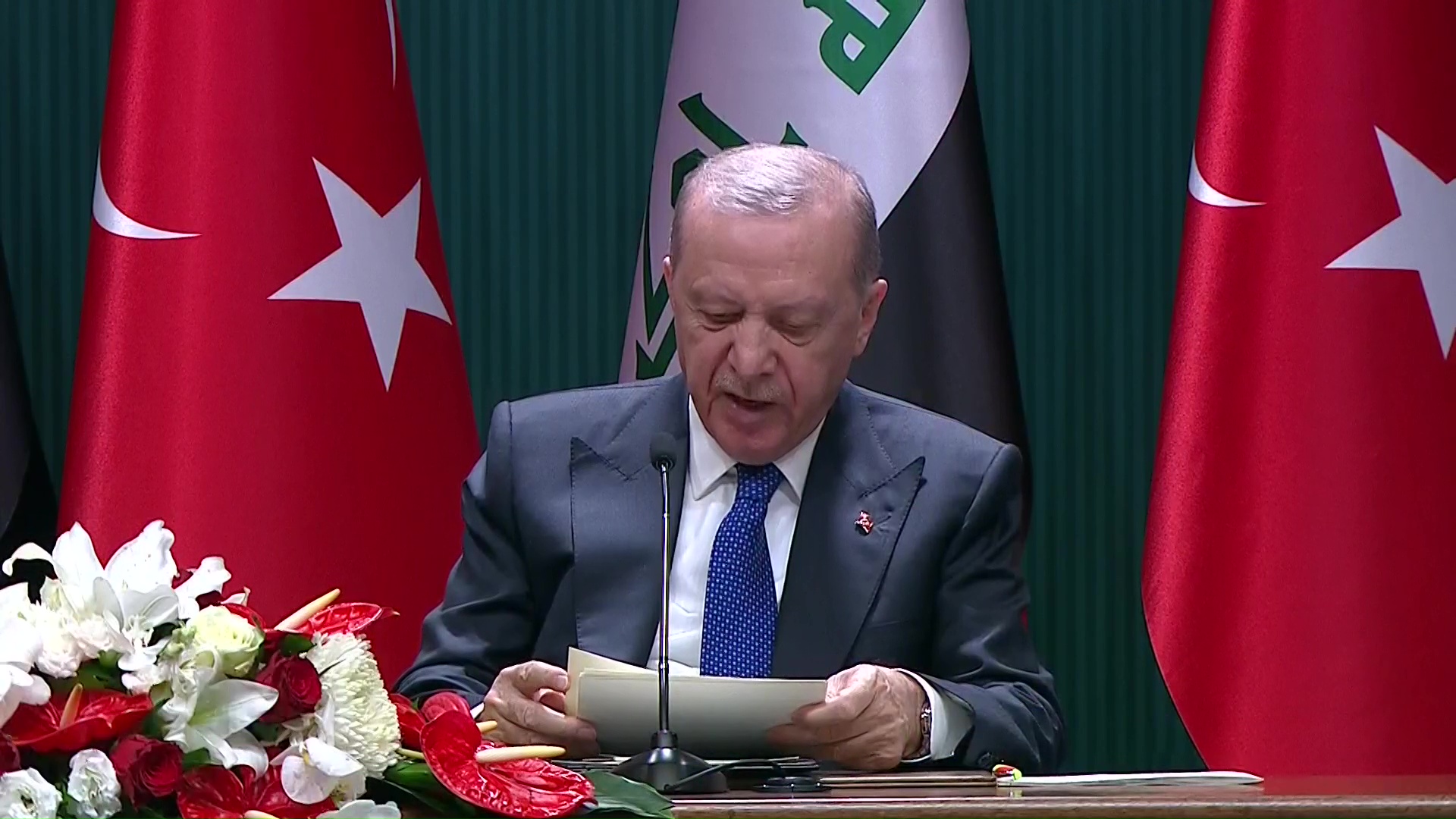 أردوغان يؤكد استعداد تركيا لدعم العراق في مجال الطيران المدني وتنفيذ مشروع طريق التنمية