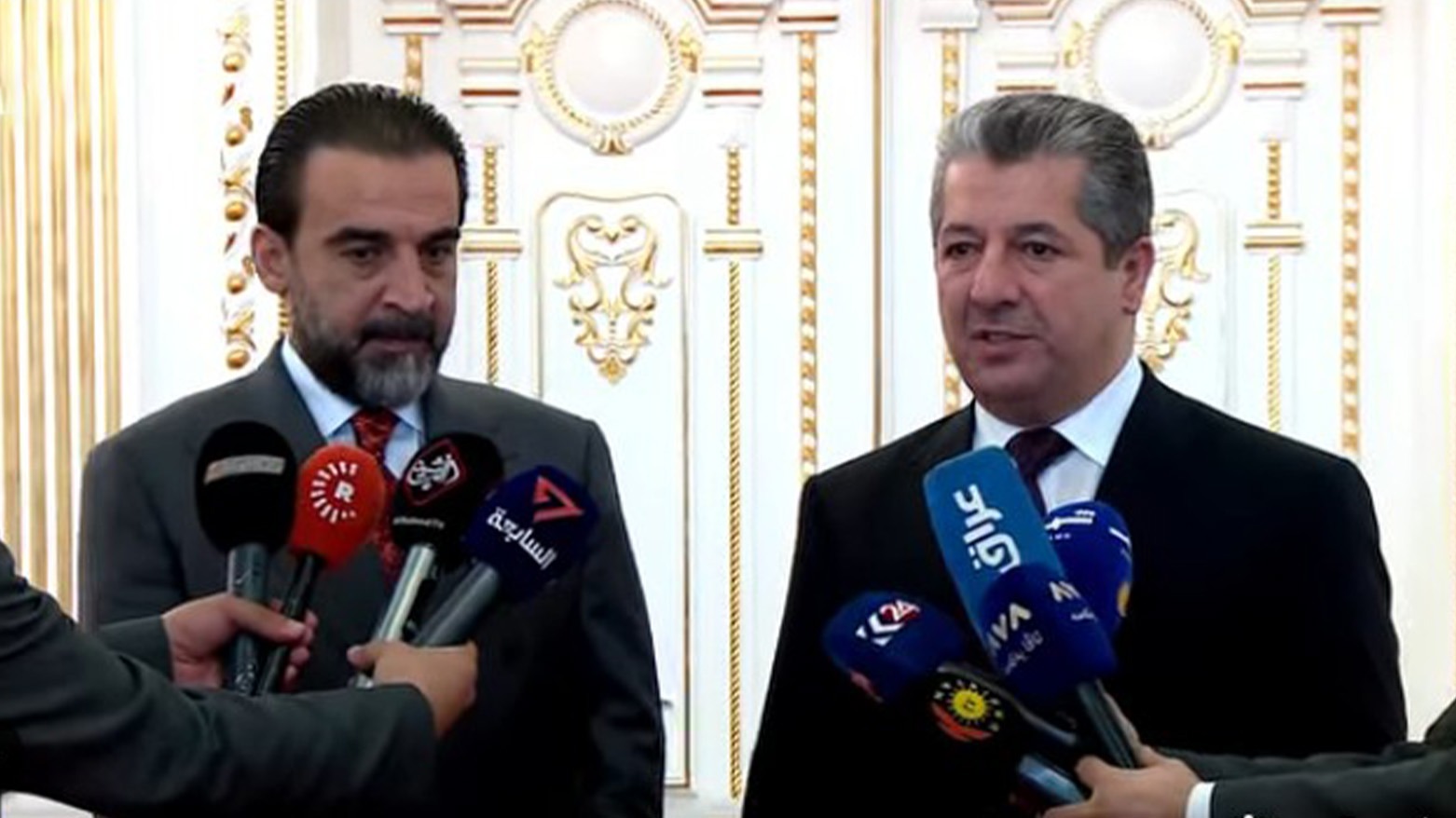 بارزاني والحلبوسي يؤكدان اهمية تعزيز التعاون والتنسيق المشترك