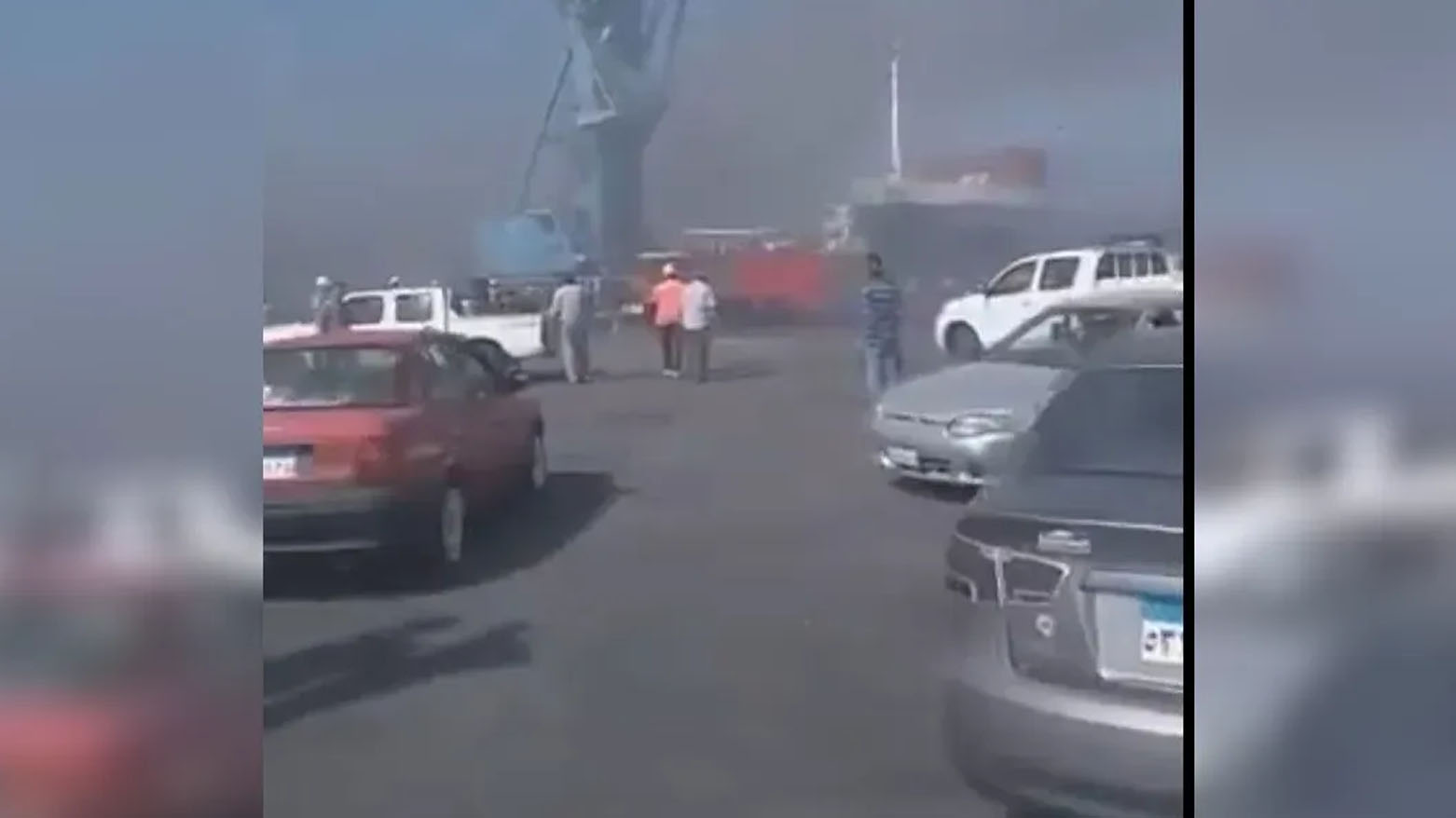 رئاسة مجلس الوزراء: حريق ميناء دمياط في مصر ناتج عن هجوم بطائرة مسيرة