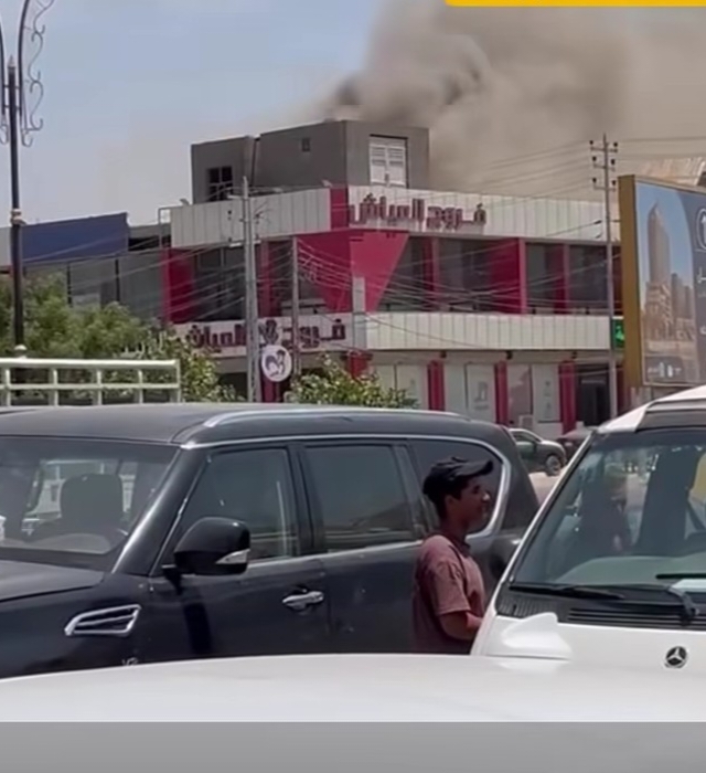 الدفاع المدني يخمد حريقا في مطعم فروج عياش بالحلة
